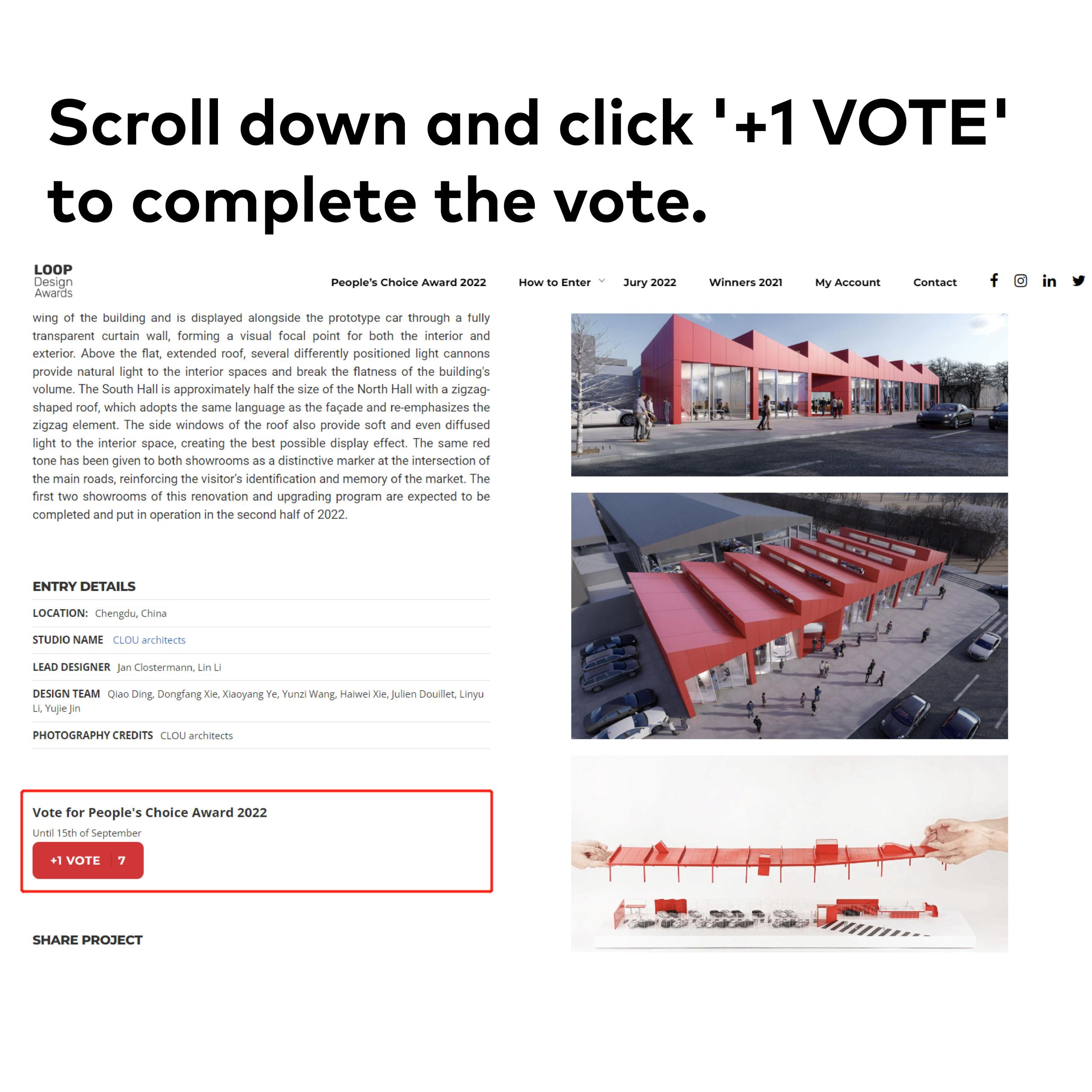 Please vote for us! Hongmeng Car Showroom has been nominated for LOOP ...